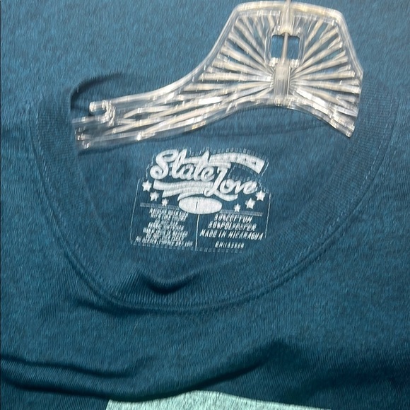 Men's Blue 'Rooted' Short Sleeve Tee - Picture 2 of 3